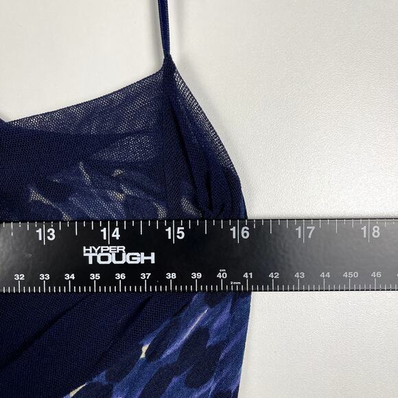 Jean Paul Gaultier Fuzzi Blue Halter Dress Speckled Abstract Dress Medium Y2K - Picture 15 of 15